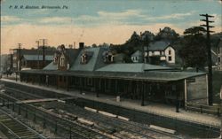 P.R.R. Station, Swissvale, PA Postcard