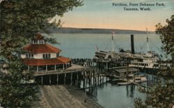 Point Defiance Park - Pavilion Postcard