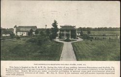 Norfolk & Western Railway Farm, Ivor, VA Postcard