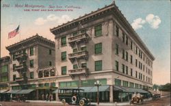 Hotel Montgomery, San Jose, California Postcard