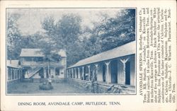 Avondale Springs Dining Room, Rutledge, TN Postcard