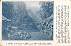 Avondale Camp Pavilion, Rutledge, Tennessee Postcard