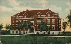 Fiske Hall, Fairmount College, Wichita, Kans Postcard