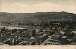 Wheeling, West Virginia - City and Island Postcard