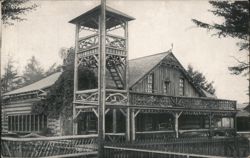 Driftwood Hotel at Long Beach, Wash Postcard