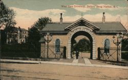 West Gate Driveway, Sailors' Snug Harbor Postcard