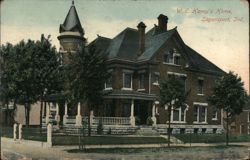 W. E. Haney's Home, Logansport, Indiana Postcard