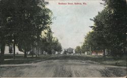 Residence Street, Baldwin, Wis Postcard