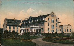 St. Luke's Hospital, Spokane, Washington Postcard