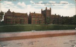 James Milliken University and Campus, Decatur, Ill. Postcard