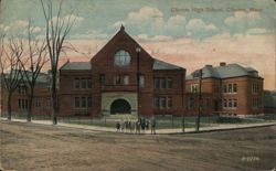 Clinton High School, Clinton, MA Postcard