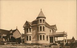 Residence Scene on Liberty St. Postcard