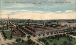 Packard Motor Car Company Plant, Detroit, Mich. Postcard