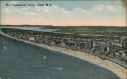 New Boardwalk, Coney Island, N.Y. Postcard