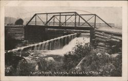 Rapid River Bridge, Rapid City, Michigan Postcard