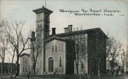 Morgan County Courthouse, Martinsville, Indiana Postcard