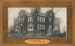 First Ward School, Three Rivers, Mich. Postcard