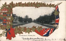 Victoria Avenue, Windsor, Ontario Postcard