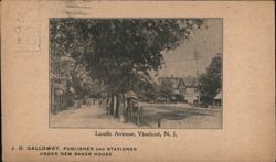 Landis Avenue, Vineland NJ Postcard