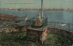 Hamilton Monument, Weehawken, NJ Postcard