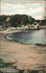 Cape Elizabeth, ME - The Beach at the Cape Casino Postcard