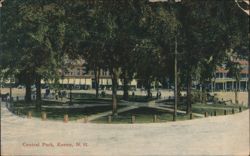 Central Park, Keene, NH Postcard