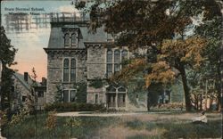 State Normal School, Worcester, Mass. Postcard