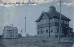 High and Primary School Buildings, Old Orchard, ME Postcard