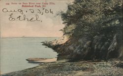 Saco River near Camp Ellis, Biddeford Pool, Maine Postcard