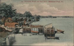 Norwoods Wharf and Saco River, Biddeford Pool Postcard