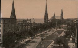 Grand Ave. Park, Milwaukee, Wis. Postcard