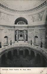 Rotunda, State Capitol, St. Paul, Minnesota Postcard