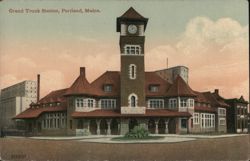 Grand Trunk Station, Portland, Maine Postcard