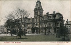 Deutscher Club, Milwaukee Postcard