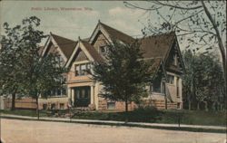 Wauwatosa, Wis. Public Library Postcard