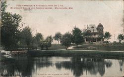 Superintendent's Residence, Milwaukee Asylum for Chronic Insane Postcard