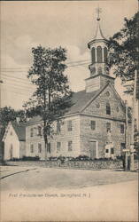 First Presbyterian Church, Springfield, NJ Postcard