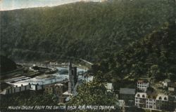 Mauch Chunk from the Switch Back R.R. Postcard