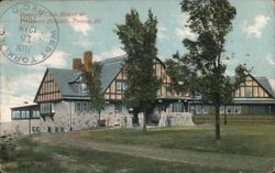 Country Club House at Prospect Heights, Peoria, Illinois Postcard