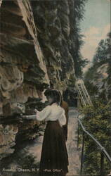 Ausable Chasm, NY - "Post Office" Postcard