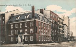 Frances Tavern, Corner of Broad & Pearl St., New York Postcard