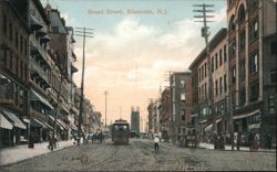 Broad Street, Elizabeth, New Jersey Postcard