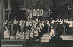 Trinity Episcopal Choir, Pottsville PA Postcard