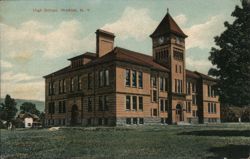 High School, Watkins, N.Y. Postcard