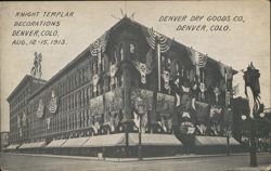 Knight Templar Decorations, Denver Dry Goods Co. Postcard