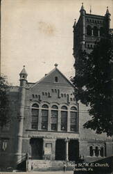 Main St. M. E. Church, Danville, VA Postcard