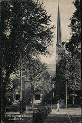 First Baptist Church, Danville, VA Postcard