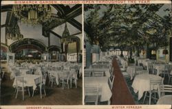 Bismarck Garden, Chicago - Concert Hall & Winter Veranda Postcard