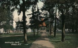 Washington Park, Ithaca, NY Postcard