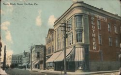 North Brady Street, Du Bois, PA - Werbe Clothier Postcard